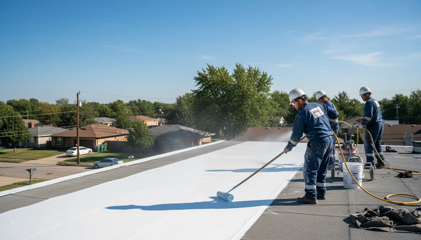 Commercial roof coating in Woodlake, TX near me